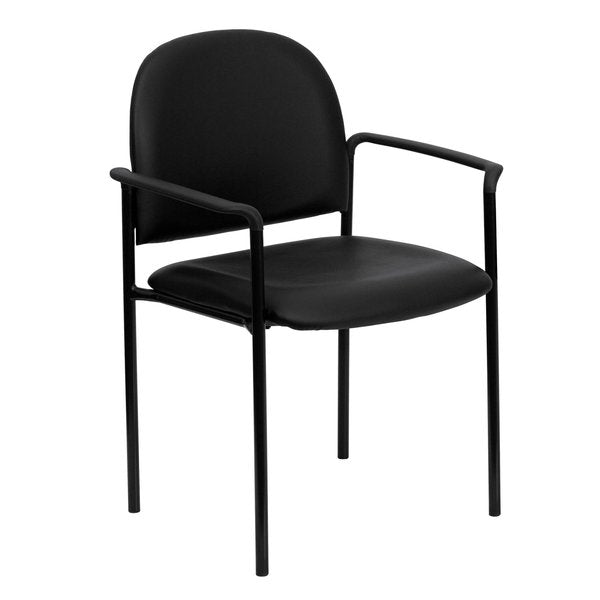 Black Vinyl Stack Chair