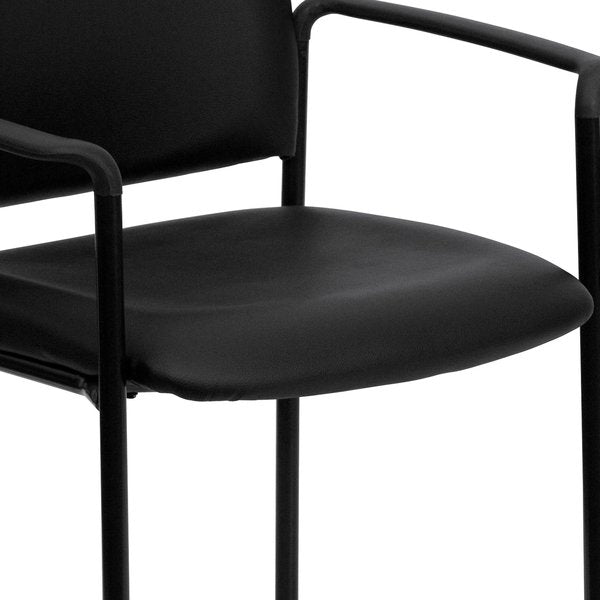 Black Vinyl Stack Chair