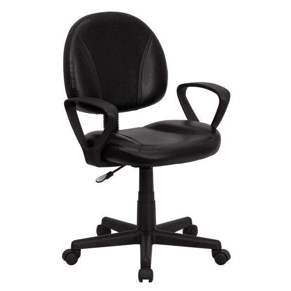 Leather Task Chair, 17-1/2