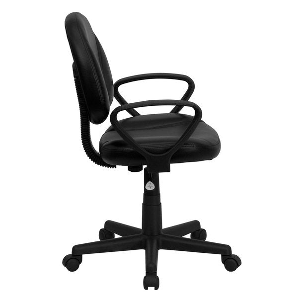 Leather Task Chair, 17-1/2