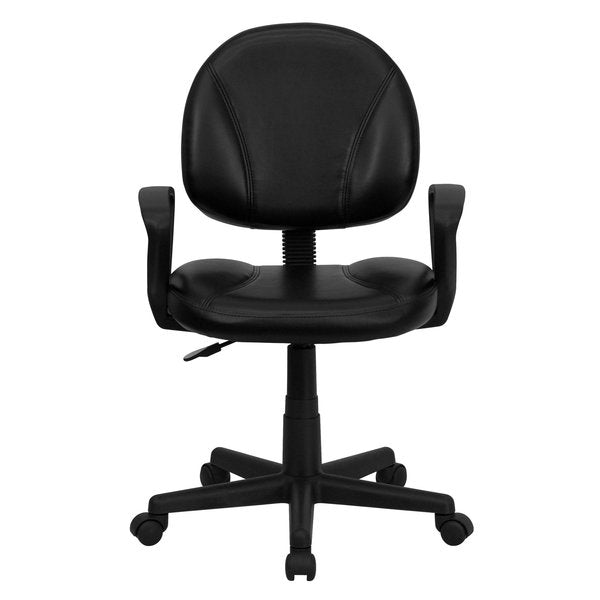 Leather Task Chair, 17-1/2