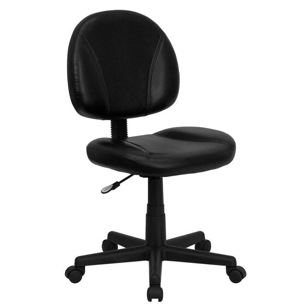 Leather Task Chair, 17-1/2