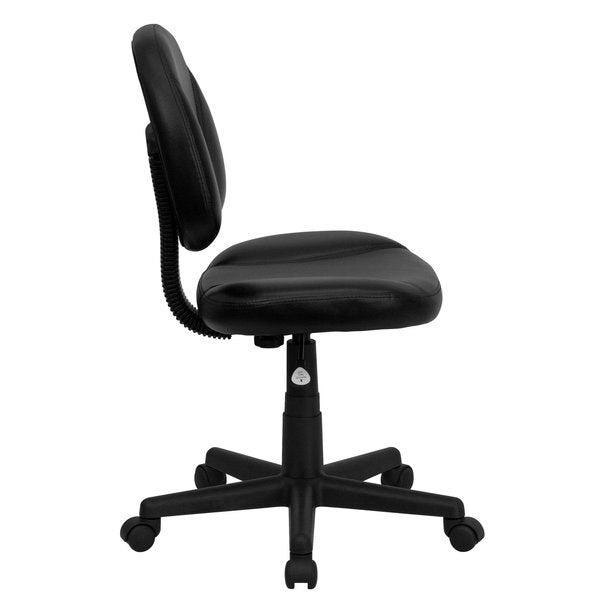 Leather Task Chair, 17-1/2