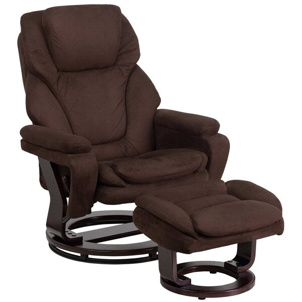 Microfiber Executive Chair, 17 1/2-, Plush