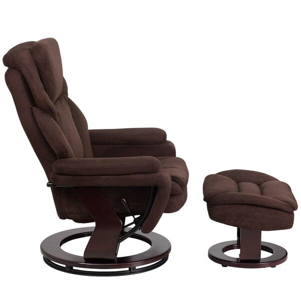 Microfiber Executive Chair, 17 1/2-, Plush