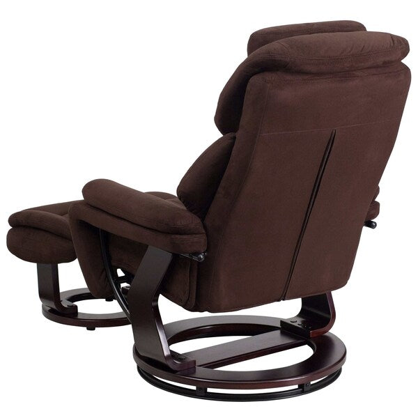 Microfiber Executive Chair, 17 1/2-, Plush