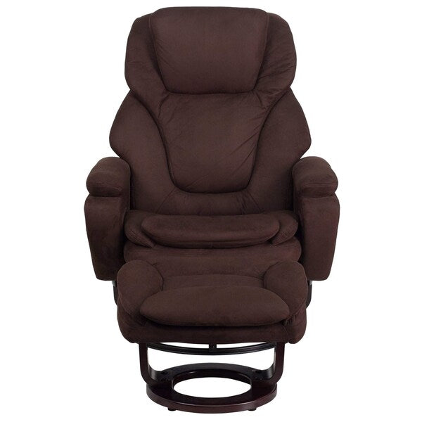 Microfiber Executive Chair, 17 1/2-, Plush