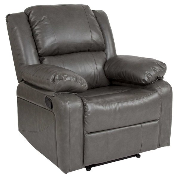 Harmony Series Leather Recliner, Gray