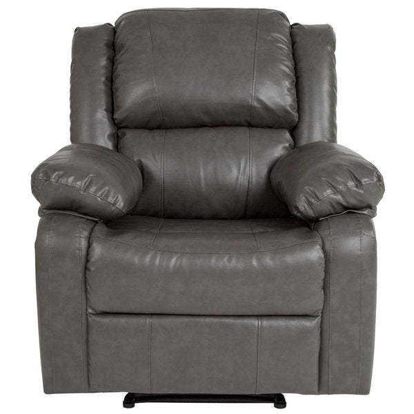 Harmony Series Leather Recliner, Gray