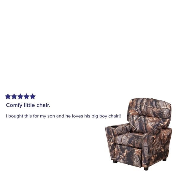 Camo Fabric Kids Recliner, 25