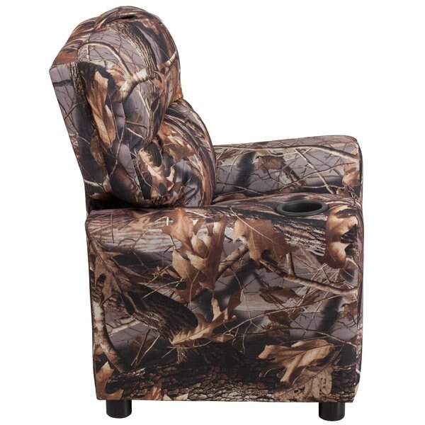 Camo Fabric Kids Recliner, 25