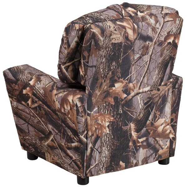 Camo Fabric Kids Recliner, 25