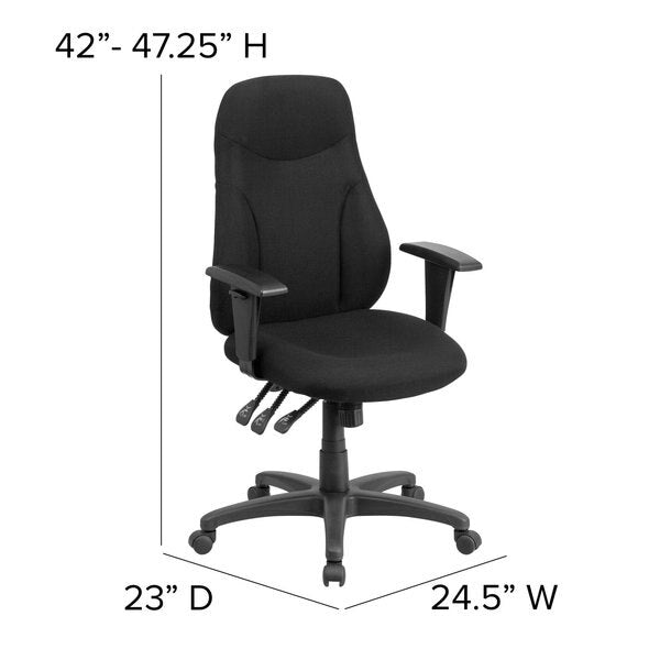 Fabric Task Chair, 16-3/4