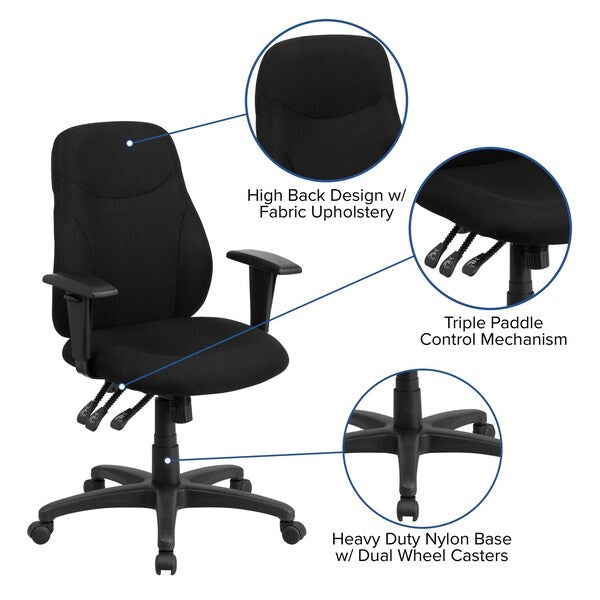Fabric Task Chair, 16-3/4
