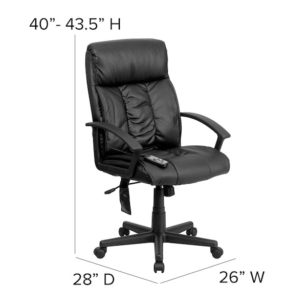 Black High Back Massage Chair