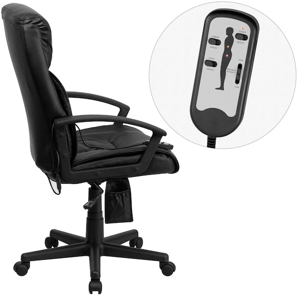 Black High Back Massage Chair