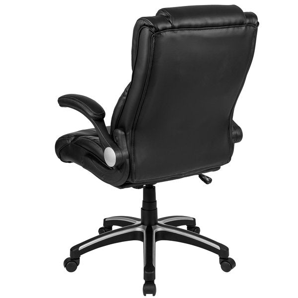 Contemporary Chair, Leather, 17-1/2