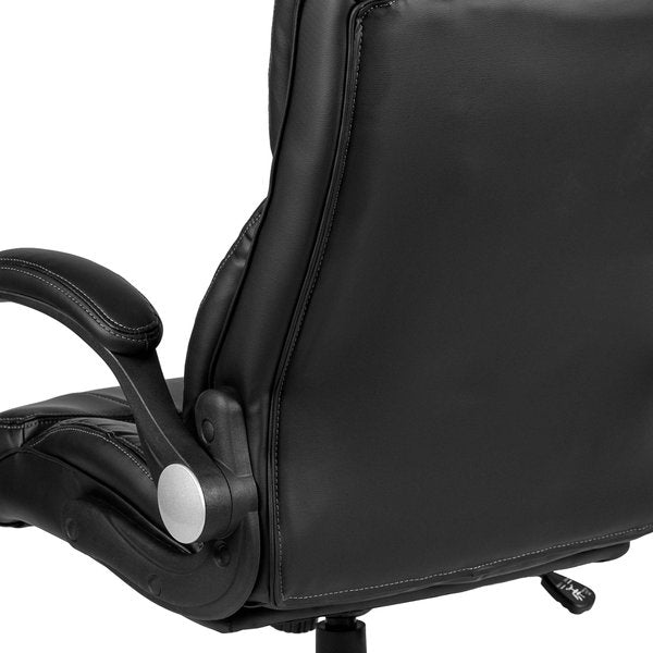 Contemporary Chair, Leather, 17-1/2