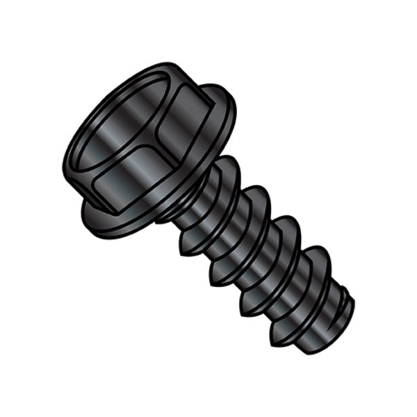 Sheet Metal Screw, #8-18 x 3/4 in, Zinc Plated Steel Hex Head Hex Drive, 8000 PK