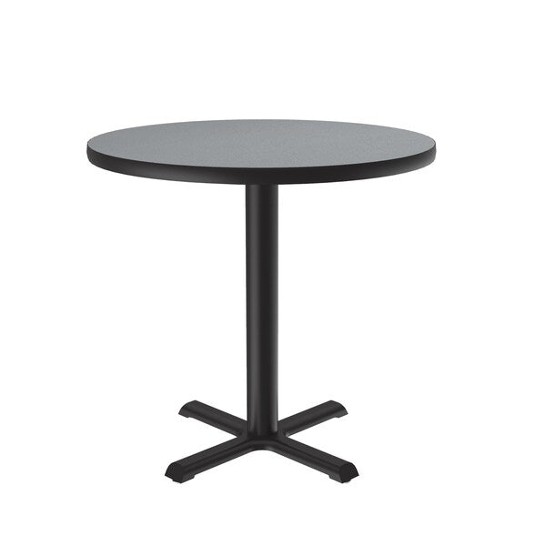 Round CafÃ© Bistro and Breakroom Pedestal Table, 29
