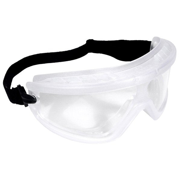 Impact Resistant Safety Goggles, Clear Anti-Fog Lens, Barricade Series, 10PK