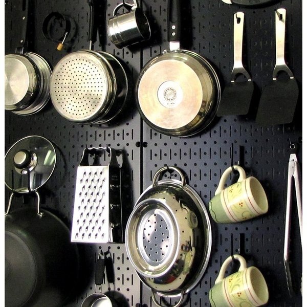 Industrial Pegboard, Beige Metal Peg Boards, PK2