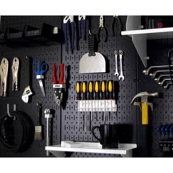Industrial Pegboard, Beige Metal Peg Boards, PK2