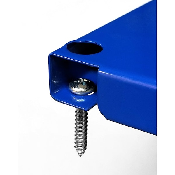 Expanded Industrial Pegboard Kit, Blue/Black