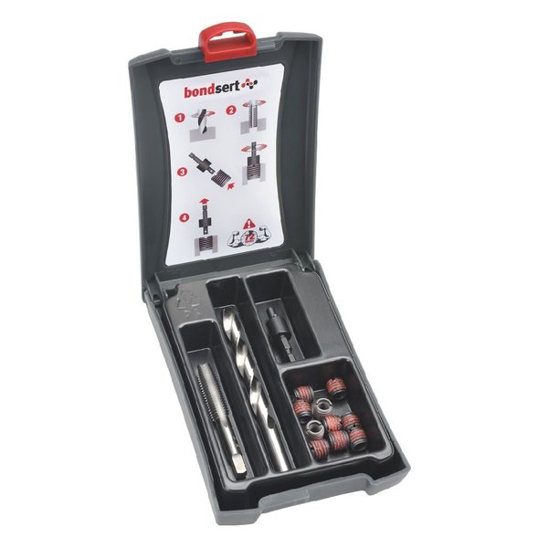 Thread Repair Kit, Self Locking Thread Inserts, Carbon Steel