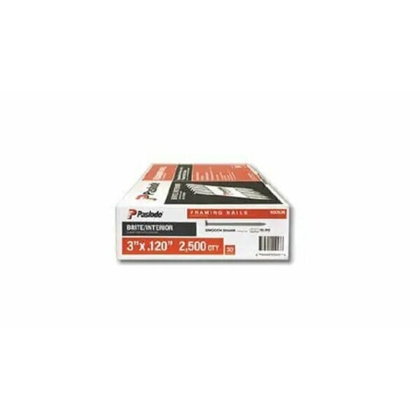 Collated Framing Nail, 2-3/8 in L, Not Applicable, Brite, Offset Round Head, 30 Degrees, 5500 PK