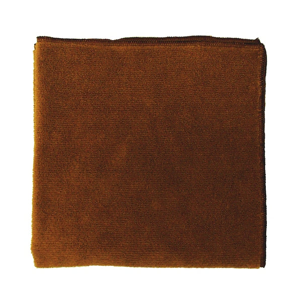 Brown Microfiber Cloth 300 GMS, 12, PK36
