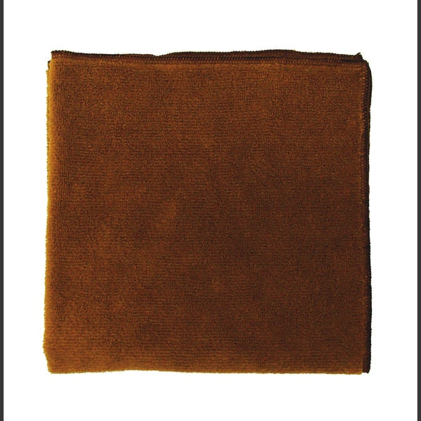 Brown Microfiber Cloth 300 GMS, 16, PK36