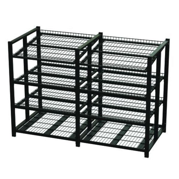 Starter Unit, 4 Shelv, Blk Fnsh, 36x36x78