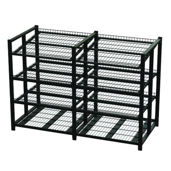 Starter Unit, 3 Shelv, Blk Fnsh, 24x36x60