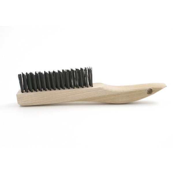 B44 Shoe Handle Scratch Brush, Carbon Steel, 4X16, 1.187