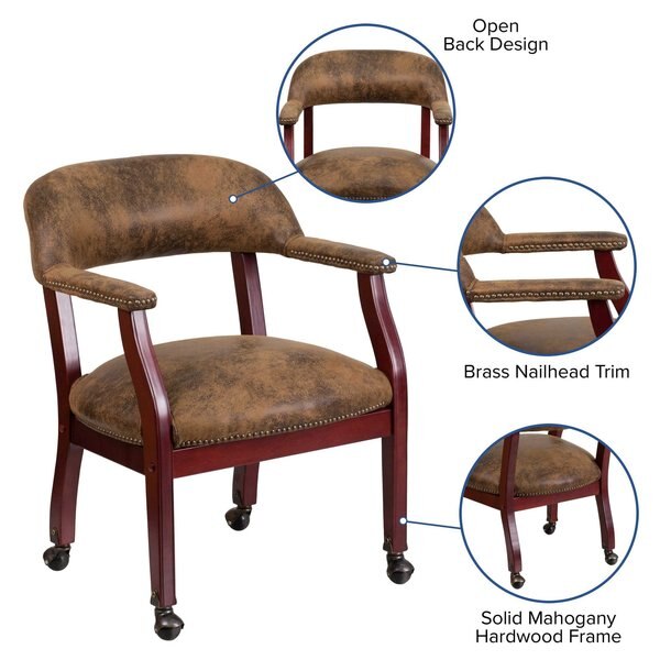 Bomber BrownLuxurious Conference Chair, 27