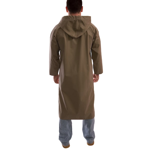 Magnaprene Flame Resistant Rain Coat, Tan, 4XL