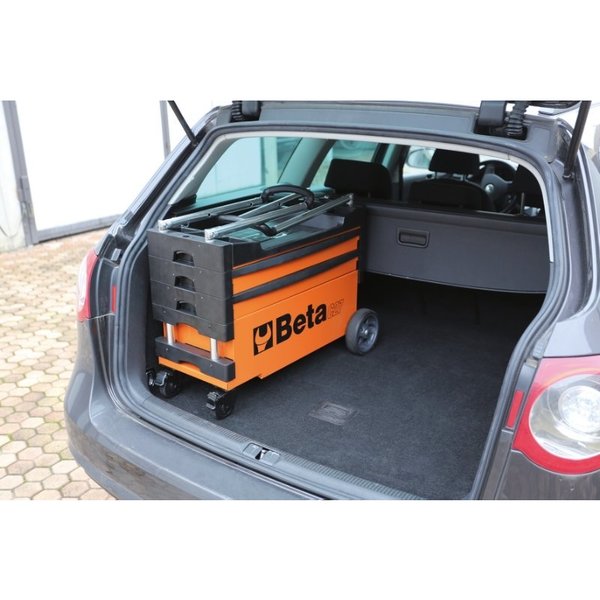 Tool Box Trolley with Handle, Orange