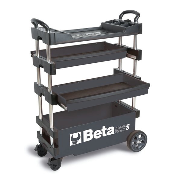 Tool Box Trolley with Handle, Gray