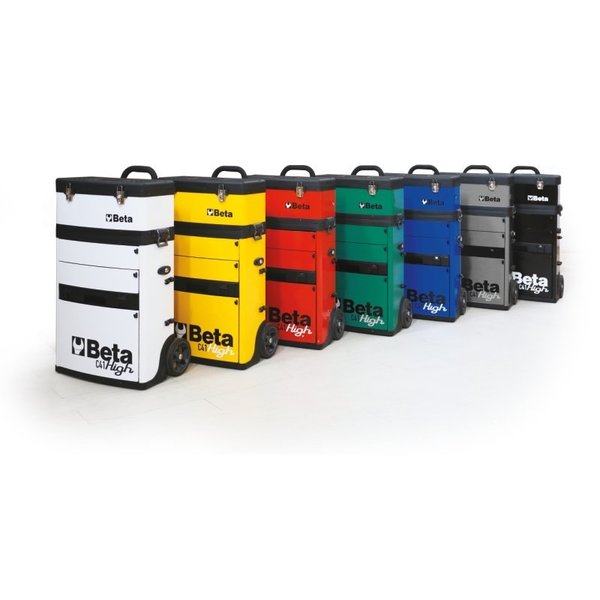 335 mm W Sheet Metal, Plastic, Red Portable Tool Box, Powder Coated