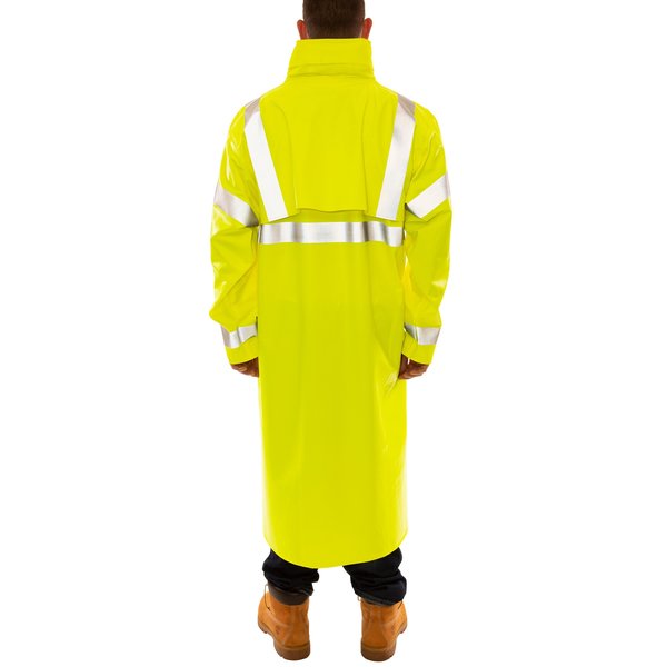 Eclipse Arc Flash Rain Coat, Cat 2, Ylw/Green, 4XL
