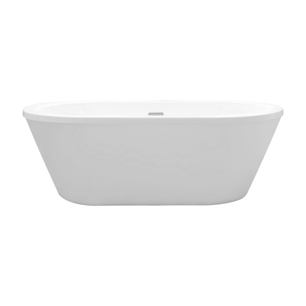 Bathtub, 63 in.L, 33-7/16 in.W, Acrylic