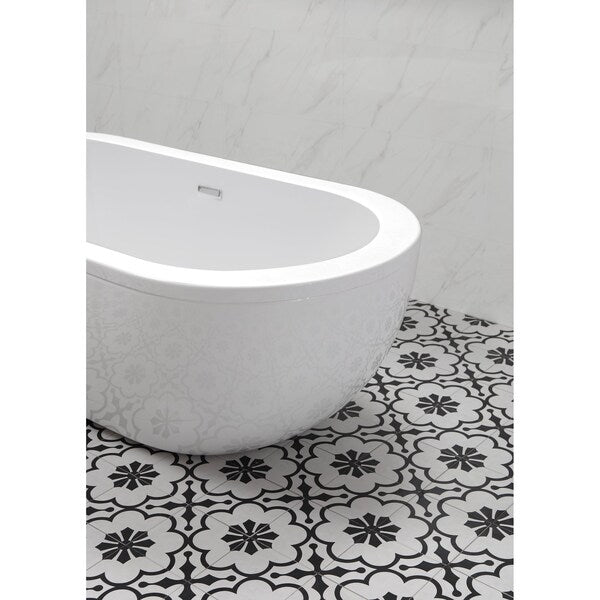 Bathtub, 71-1/4 in.L, 33-3/4 in.W, Acrylic