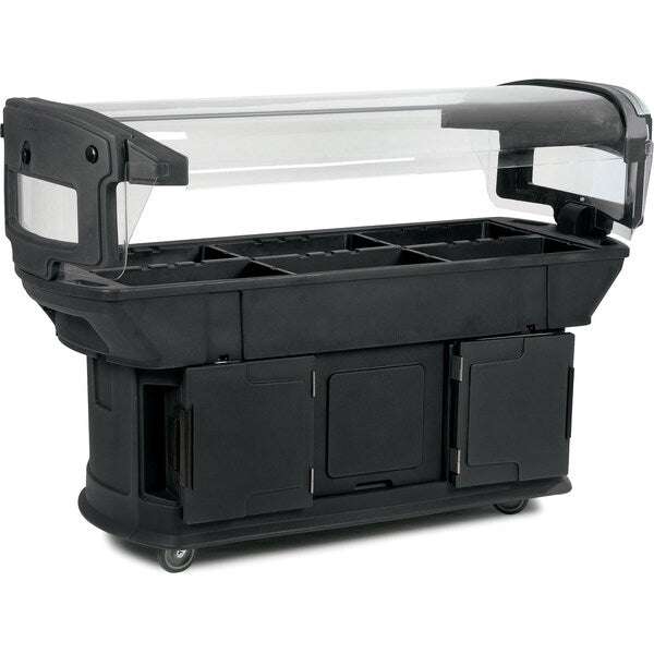 Food Bar, 6 ft. x 2 ft. x 4.5 ft., Black