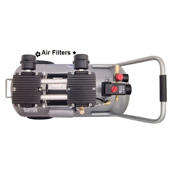 Ultra Quiet Oil-Free Air Compressor 15 gal 2-HP 220V