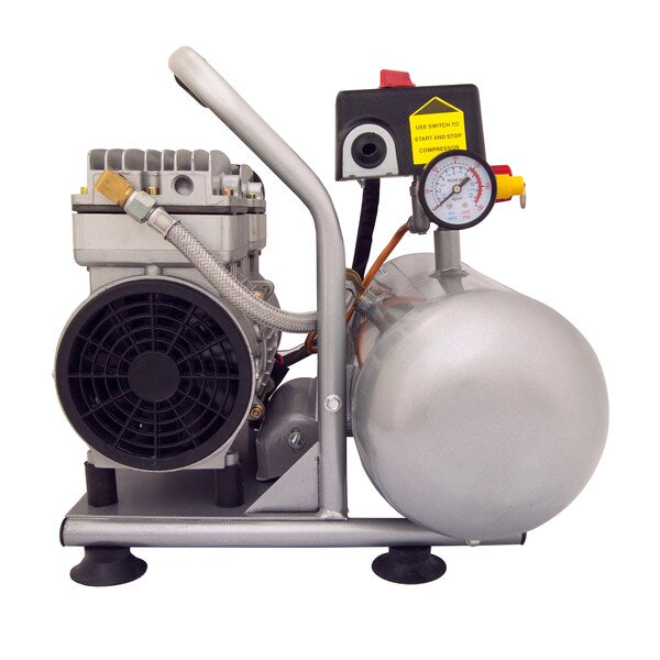 Ultra Quiet Oil-Free Industrial 2 gal 1-HP w/ Al Tank
