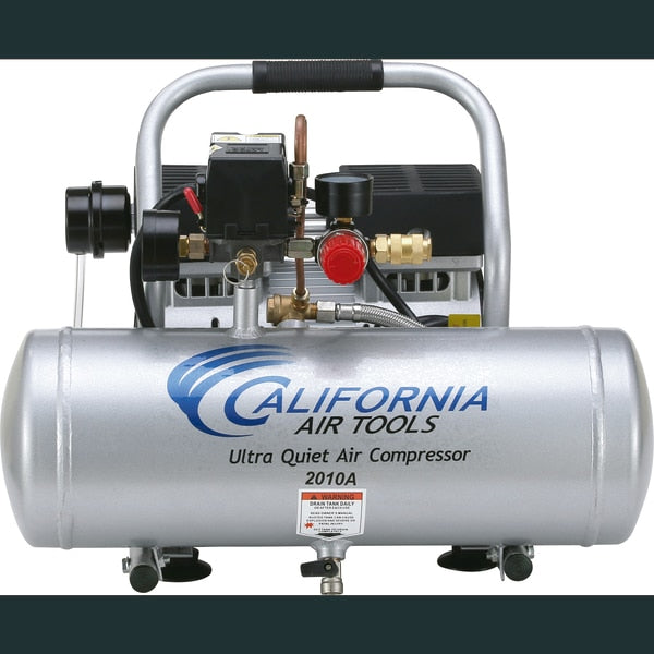 Ultra Quiet Oil-Free Air Compressor 2 gal 1-HP w/ Al Tank