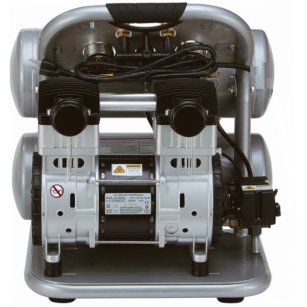 Ultra Quiet Oil-Free 4.6 gal 2-HP 220V Only 60 dB