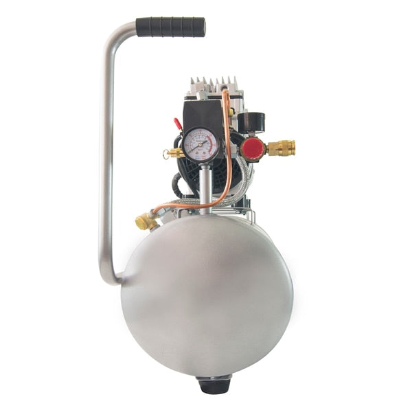 Ultra Quiet Oil-Free Air Compressor 8-gal 1-HP Only 60 db