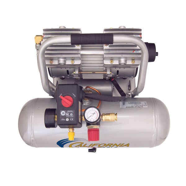 Ultra Quiet Oil-Free Industrial 2 gal 1-HP w/ Al Tank